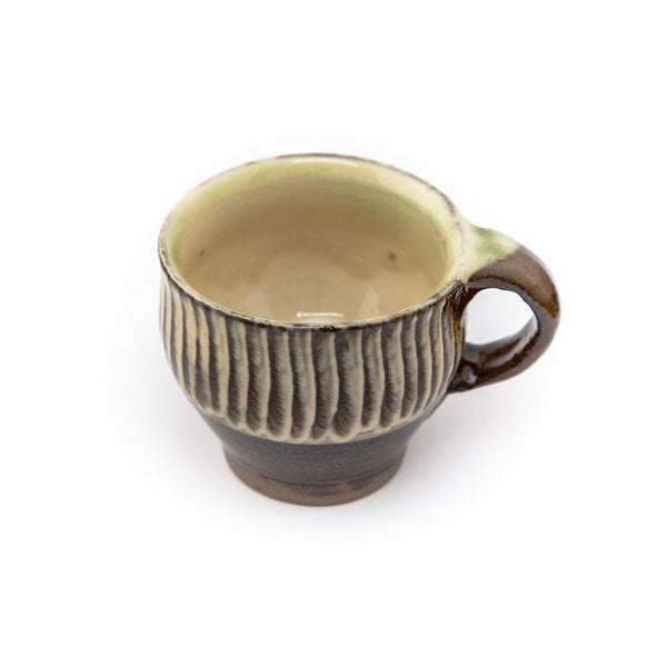 小鹿田焼 刷毛目 コーヒーカップ